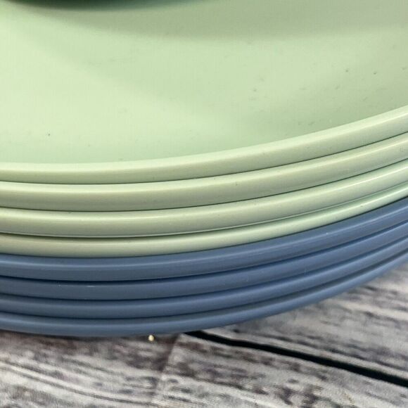 Room Essentials 16 Piece Blue & Gray Cereal Bowl & Plate 8 Sets Kitchen Home - Picture 10 of 11